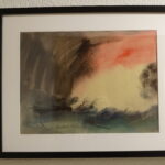 Marsk akvarel af Uwe Gideionsen Hansen