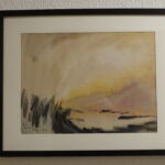 Marsk akvarel af Uwe Gideionsen Hansen