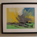 Marsk akvarel af Uwe Gideionsen Hansen