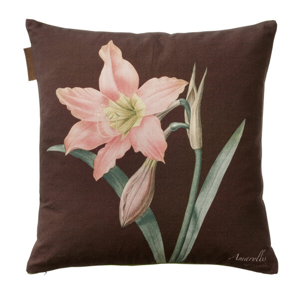 Pude Amaryllis rosa/bordeaux m. andeduns fyld fra Koustrup – Bild 3