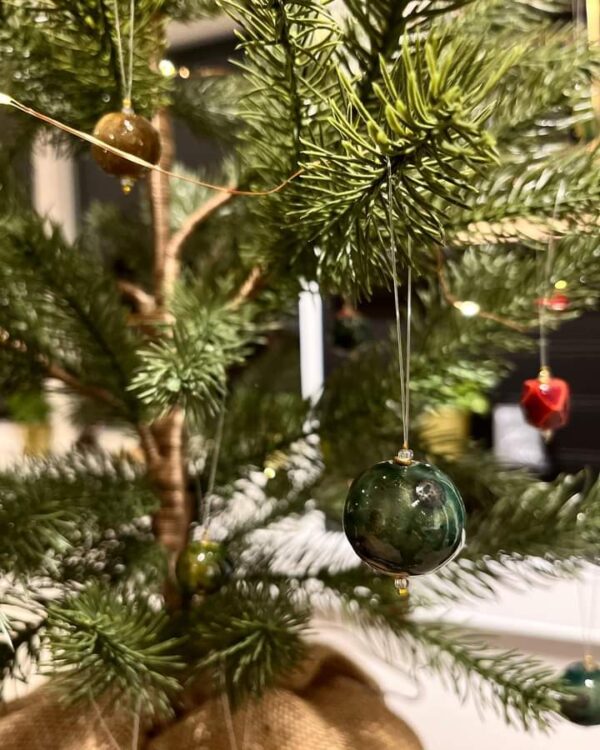 KAZURI Julekugle Grøn - Billede 3