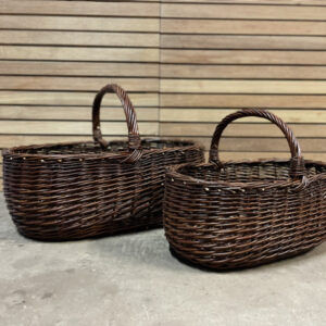 Shopper i mørk pileflet