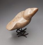 Huset ved Havet stenfugl med stålben, sand - Billede 2