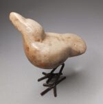 Huset ved Havet stenfugl med stålben, sand - Billede 4