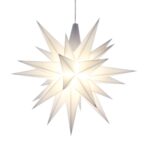 Original Herrnhuter adventsstjerne 13cm hvid. -Christiansfeld stjernen