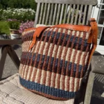 Unité Femme - Taske NO. 2 Blue/ Brown m. lynlås