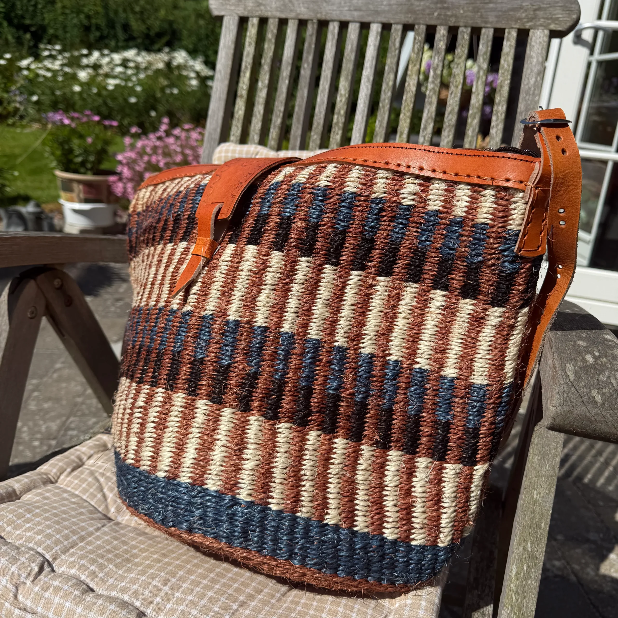 IMG_0985 Unité Femme - Taske NO. 2 Blue/ Brown m. lynlås - Billede 1