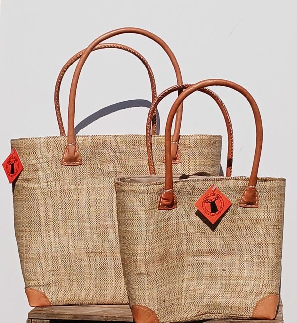Madam Græskar bast kurvetaske - Sandfarvet - Billede 2