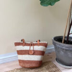 Unité Femme - Taske NO. 5 Nature m. lynlås Copper strib