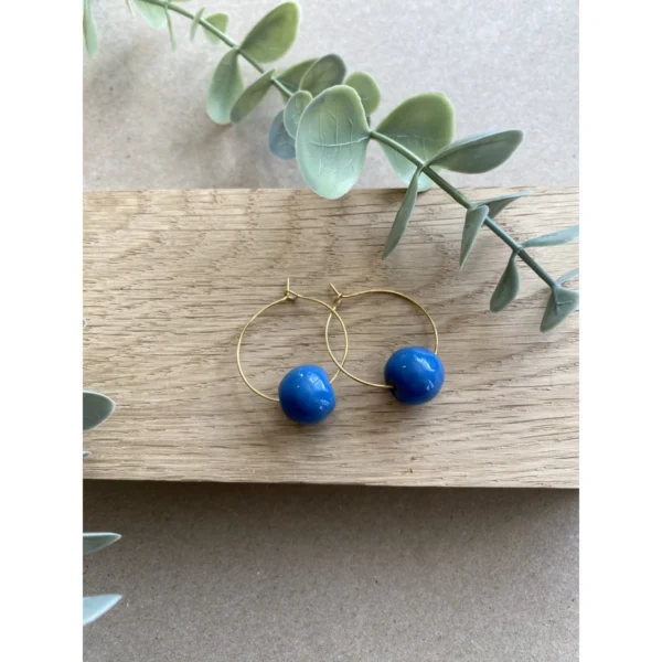 KAZURI Unika ørehænger - Blue - Billede 2