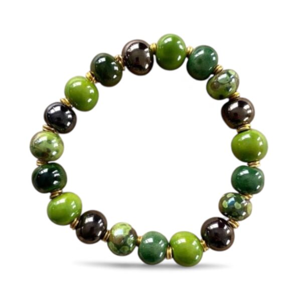 KAZURI armbånd – Clear green - Billede 2