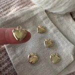 Maskemarkør i metal m. ring - hjerte
