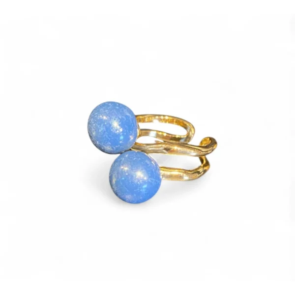 KAZURI strikkering Elance ShuShu Blue, Forgyldt - Billede 2